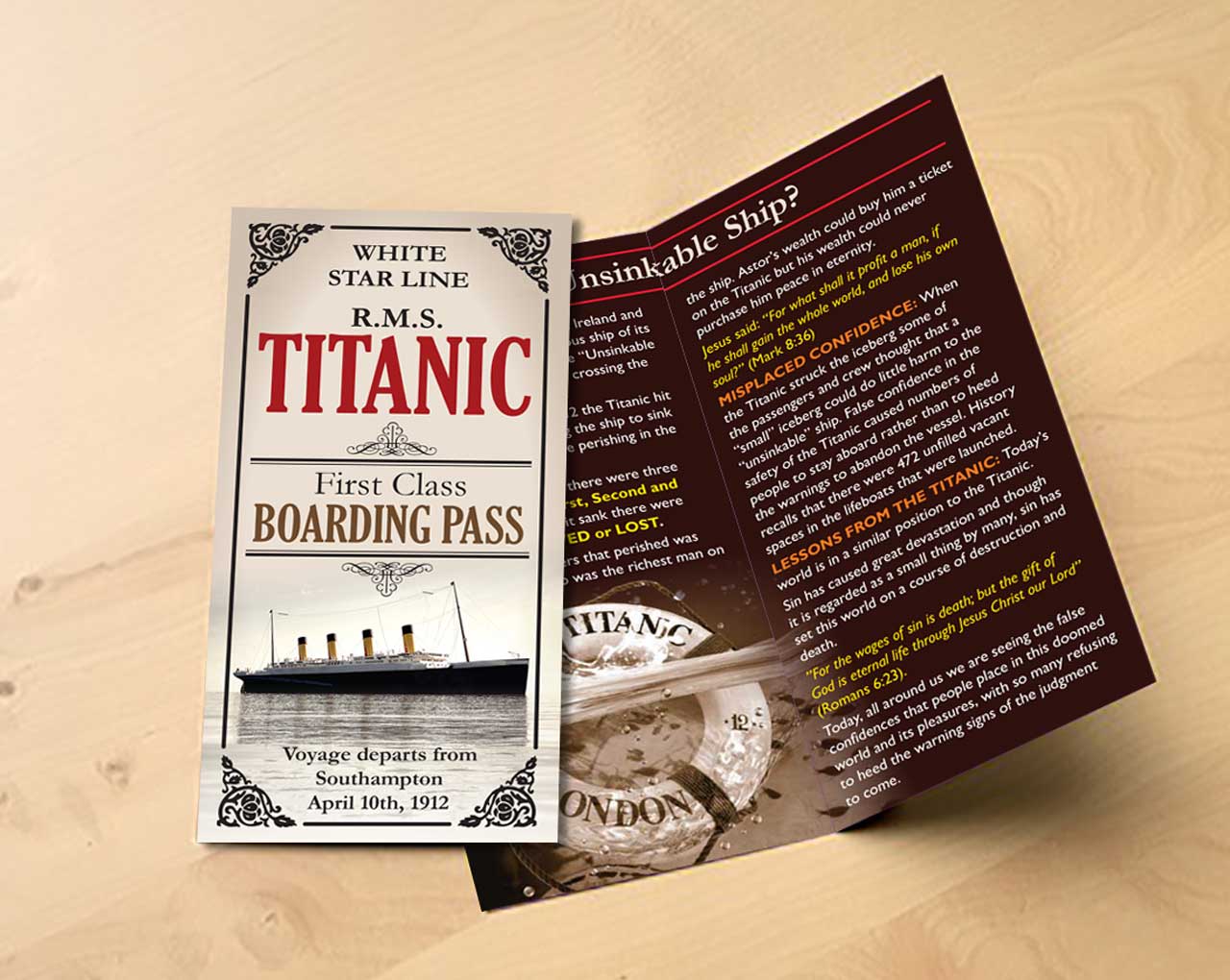 Titanic Boarding Pass